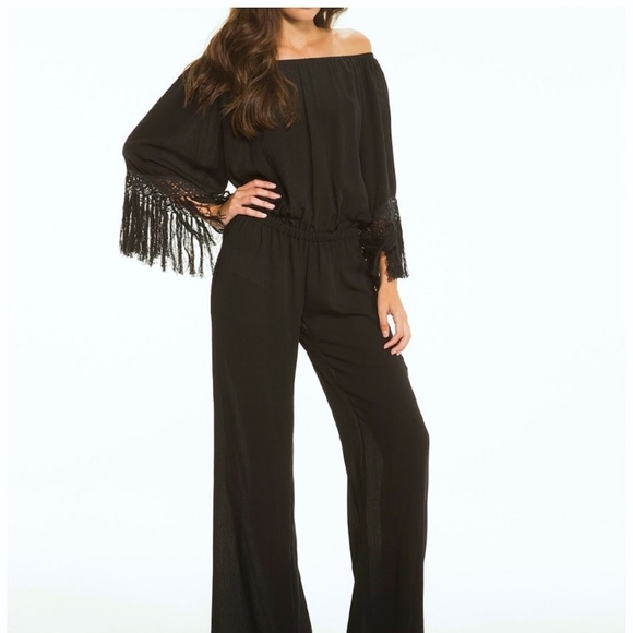 black boho jumpsuit